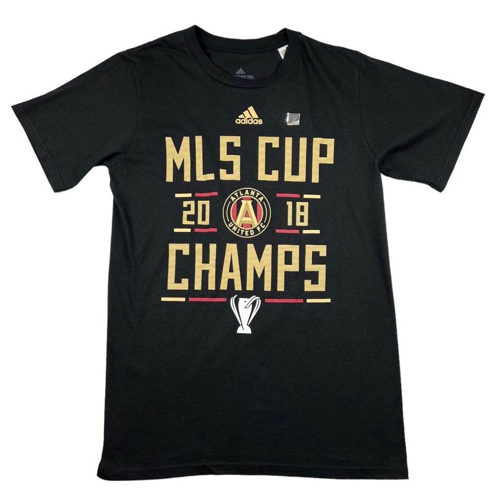 Adidas T Shirt Men Small Atlanta United MLS CUP Champions 2018 NWT Soccer Futbol